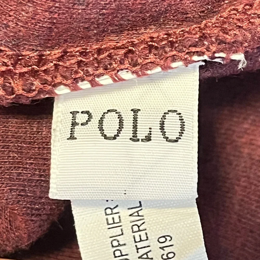 Polo Ralph‎ Lauren Maroon Quarter Zip Pullover Sweatshirt XXL